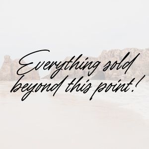 Closet Marker - Everything Sold Beyong This Point